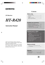 ONKYO HT-R420 Manuale Istruttivo