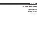 Bose Wave radio オーナーマニュアル