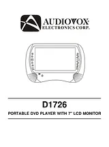Audiovox d1726 ユーザーガイド
