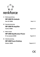 Renkforce MP 2000 MP-2000 Data Sheet