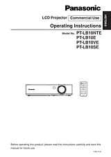 Panasonic PT-LB10NTE Manual De Usuario
