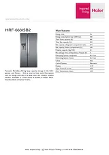 Haier HRF-663ISB2 Dépliant
