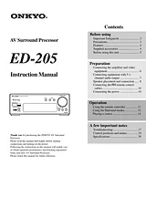 ONKYO ED-205 Manual Do Utilizador