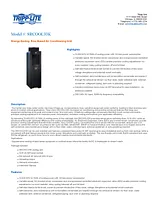 Tripp Lite SmartRack 33,000 BTU 200-240V Energy-Saving, Row-Based Air Conditioning Unit with L6-30P Input Plug SRCOOL33K Manuale Utente