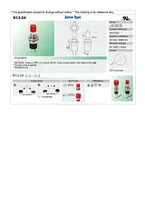 Sci Pushbutton 250 Vac 1.5 A 1 x On/(Off) momentary 1 pc(s) R13-24B1-05 RD Data Sheet