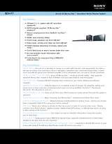 Sony BDV-F7 Guia De Especificaciones