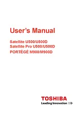 Toshiba U500 Справочник Пользователя