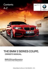 BMW 2014 228i Coupe Manual De Propietario