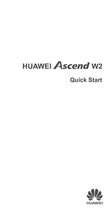 Huawei Technologies Co. Ltd W2-U051 ユーザーズマニュアル