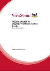 Viewsonic VX2263SMHL-W Manual Do Utilizador