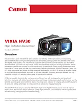 Canon HV30 ユーザーズマニュアル