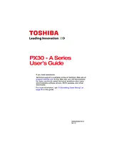 Toshiba PX35t-A2210 Справочник Пользователя