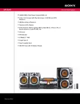 Sony LBT-ZUX9 Guide De Spécification