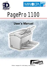 MINOLTA PagePro 1100 Benutzerhandbuch
