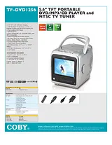 Coby tf-dvd1256 Specification Guide