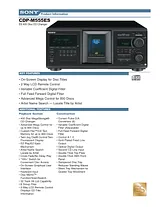 Sony CDP-M555ES Guia De Especificaciones