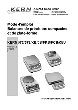 Kern Precision scales PCB 2400-2B Weight range 2.4 kg Readability 0.01 g mains-powered, rechargeable Silver KB 2400-2N Fiche De Données