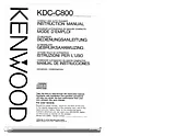 Kenwood KDC-C800 Guia Do Utilizador