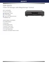 Sony CDP-CE575 Guia De Especificação