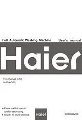 Haier hwm60-10 User Manual