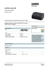 Phoenix Contact Power distributor VS-PPC-J-4X-1227 1405387 1405387 Hoja De Datos