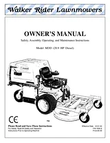 Walker MDD (20.9 HP) Manual De Usuario