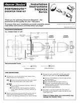 American Standard T42043X Leaflet