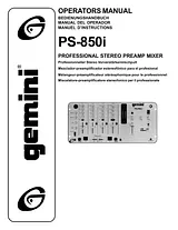 Gemini PS-850i Manual Do Utilizador