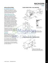 Thermador POD301J Installation Instruction