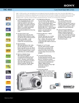 Sony DSC-S650 Specification Guide