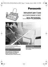 Panasonic KXFC225SL Guida Al Funzionamento