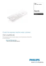 Philips Lid for water container HD5221 HD5221/01 Leaflet