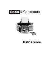 Epson R800 Manuel D’Utilisation