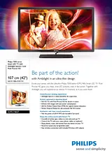 Philips Smart LED TV 42PFL7486T 42PFL7486T/12 Dépliant