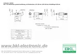 Bkl Electronic Low power connector Plug, straight 5.5 mm 1.6 mm 72606 1 pc(s) 72606 Hoja De Datos