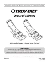 Troy-Bilt c3x-d3x Manual Do Utilizador