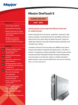 Seagate MAXTOR OneTouch II 300GB, FireWire, USB 2.0 E14G300 Fascicule