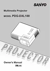 Sanyo PDG-DXL100 Manual Do Utilizador
