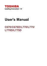 Toshiba L775 User Manual