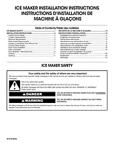 KitchenAid 15'' Automatic Ice Maker Guia Da Instalação