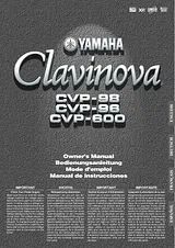 Yamaha CVP-600 Manual Do Utilizador