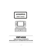 Audiovox VBP4000 Mode D'Emploi