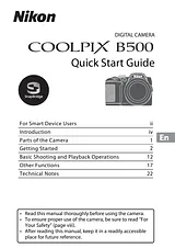 Nikon COOLPIX B500 Guide D’Installation Rapide