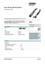 Phoenix Contact Sensor/Actuator cable SAC-12P-10,0-35T/FS SH SCO 1430158 1430158 데이터 시트