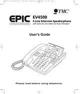 TMC EV4500 Betriebsanweisung