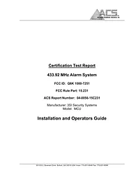 3Si Security Systems Inc. 1000-7251 User Manual