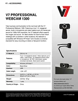 V7 Professional Webcam 1310 CS1310-1N Листовка
