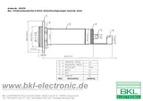 Bkl Electronic 6.35 mm audio jack Socket, horizontal mount Number of pins: 2 Mono Silver 1109028 1 pc(s) 1109028 Ficha De Dados
