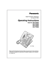Panasonic KX-T7625 ユーザーズマニュアル