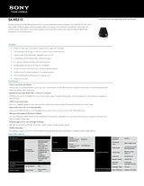 Sony SA-NS310 Guide De Spécification